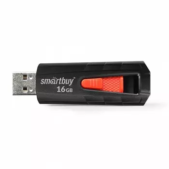 Флешка SmartBuy Iron Black-Red 16Gb (SB16GBIR-K3)