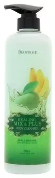 Гель для душа яблочно-банановый Deoproce Healing Mix &amp; Plus Body Cleanser Apple Banana 750гр