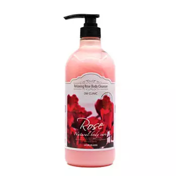 Гель для душа с розой 3W Clinic Relaxing Body Cleanser, 1000 мл