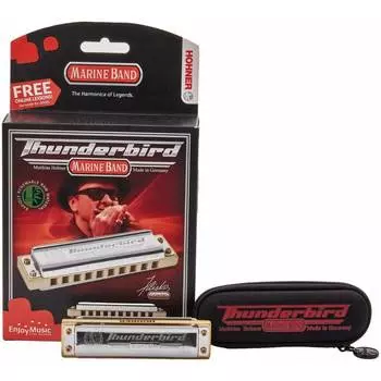 Губная гармоника диатоническая HOHNER Marine Band Thunderbird D low