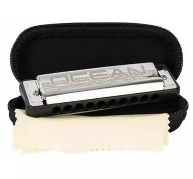 Губная гармошка Cascha HH-2332 Ocean Rock Blues A черная