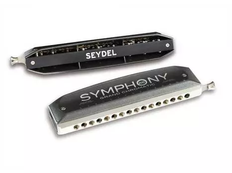 Губная гармошка Seydel Sohne 52640C Symphony Alu C хроматическая в кейсе с подогревом