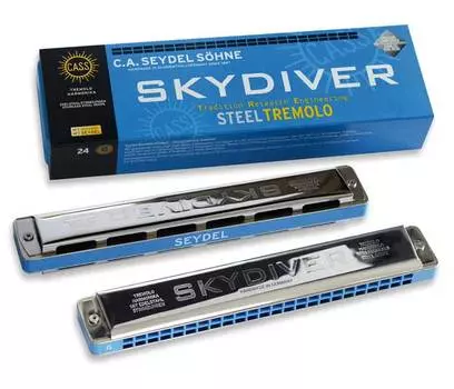 Губная гармошка тремоло Seydel Sohne 25480A Skydiver A