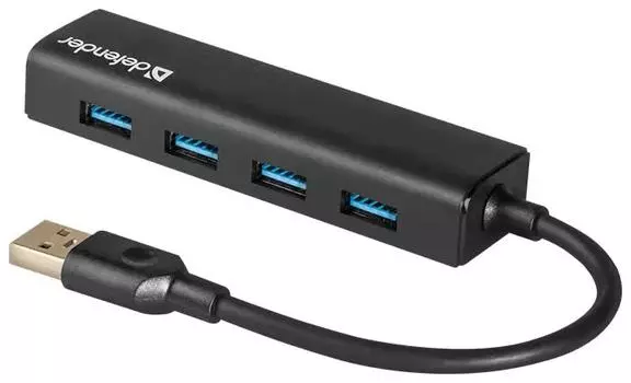 Хаб-разветвитель USB Defender Quadro Express USB 3.0 4-ports 83204