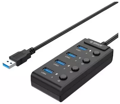 Хаб-разветвитель USB Orico W9PH4-U3 Black