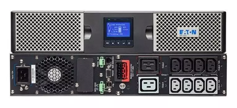 ИБП Eaton 9PX 1000i RT2U черный (9PX1000IRT2U)