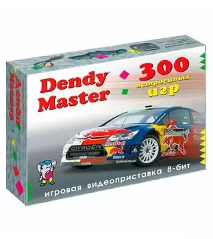 Игровая консоль Dendy Master черный + контроллер (300 встроенных игр)