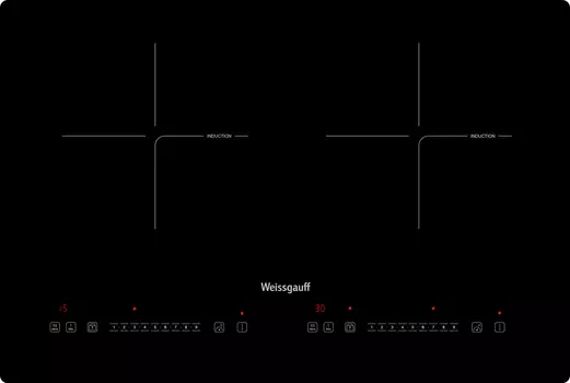 Индукционная варочная поверхность Weissgauff HI 412 H черный