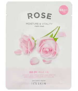 It's Skin Укрепляющая тканевая маска с розой The Fresh Rose Mask Sheet, 20 г