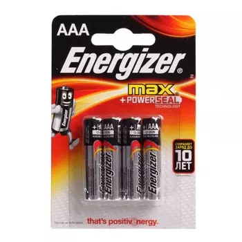 Батарейка Energizer Max AAA блистер 4шт.