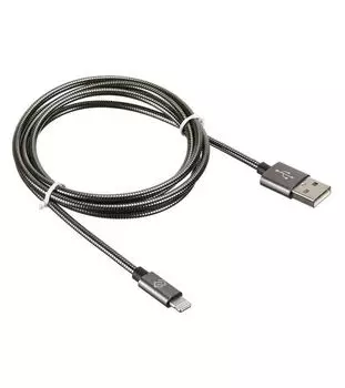 Кабель Digma LIGHT-1.2M-G USB (m)-Lightning (m) 1.2м черный