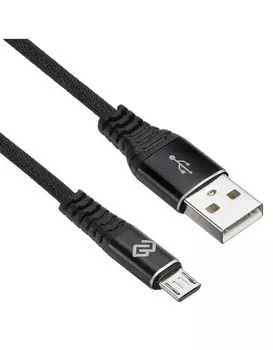 Кабель Digma MICROUSB-1.2M-BRAIDED-BLK USB (m)-micro USB (m) 1.2м черный