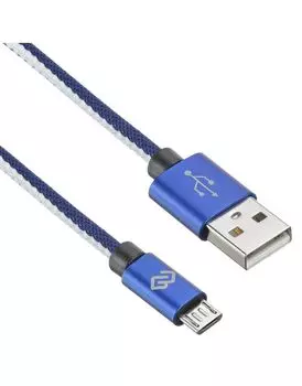 Кабель Digma MICROUSB-2M-BRAIDED-BL USB (m)-micro USB (m) 2м синий