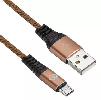 Кабель Digma USB A (m) micro USB B (m) 0.15м коричневый