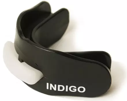 Капа 2 челюстная INDIGO термо в контейнере, MD-01-TP, Черный,