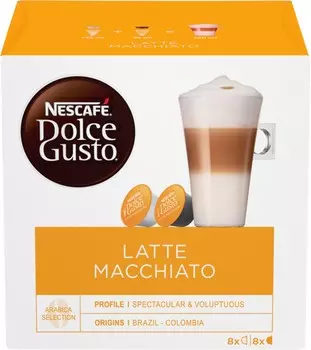 Капсулы Nescafe Dolce Gusto Latte Macchiato 16шт 12378380