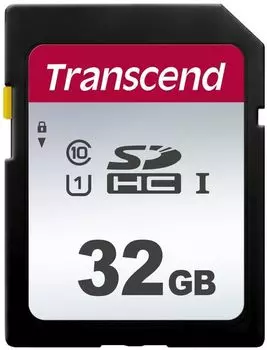 Карта памяти Transcend 32Gb 300S SDHC UHS-I U1 (95/45 MB/s)