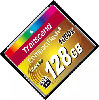 Карта Памяти CF 128Gb Transcend 1000X (160/120 Mb/s)