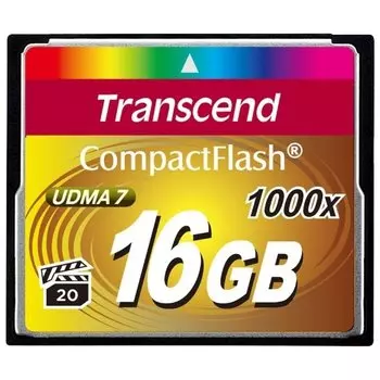 Карта Памяти CF 16Gb Transcend 1000X (160/120 Mb/s)