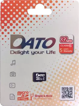 Карта памяти Dato microSDHC 32Gb Class10 DTTF032GUIC10