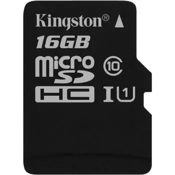 Карта памяти Kingston microSDHC 16Gb Class10 (SDCS2/16GBSP)