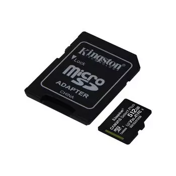 Карта памяти Kingston microSDXC 512Gb SDCS2/512GBSP Canvas Select Plus w/o adapter