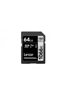 Карта памяти Lexar micro SDXC 64Gb Professional 1066x UHS-I U3 V30 A2 + ADP (160/70 MB/s)
