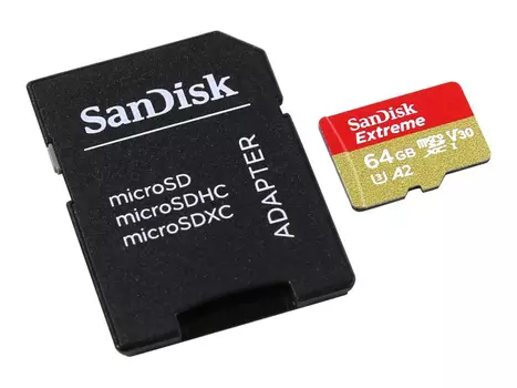 Карта памяти Sandisk Extreme microSDXC 64GB for Action Cams and Drones (SDSQXA2-064G-GN6AA)