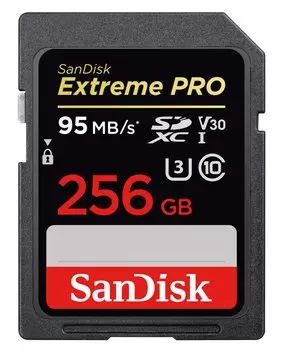 Карта памяти Sandisk Extreme Pro SDXC Card 256GB - 170MB/s V30 UHS-I U3
