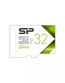Карта памяти Silicon Power Elite MicroSDHC 32Gb Class 10 UHS-I (SP032GBSTHBU1V21)