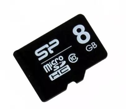 Карта памяти Silicon Power microSDHC 8Gb Class10 SP008GBSTH010V10