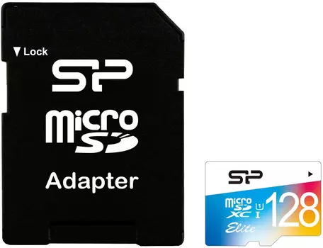 Карта памяти Silicon Power microSDXC 128Gb Class10 SP128GBSTXBU1V21SP