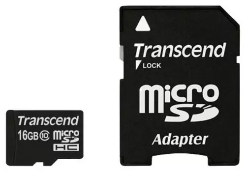Карта памяти Transcend Micro SDHC Card 16GB Class10 U1, 600X