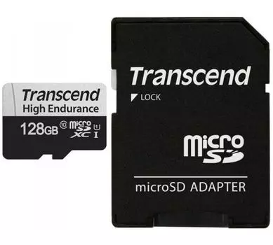 Карта памяти Transcend microSD 128GB (TS128GUSD350V) w/adapter