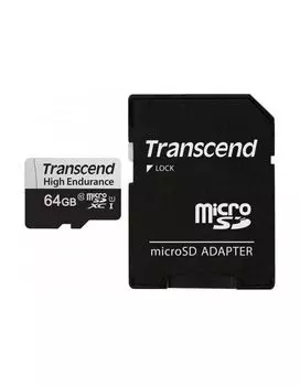 Карта памяти Transcend microSD 64GB (TS64GUSD350V) w/ adapter