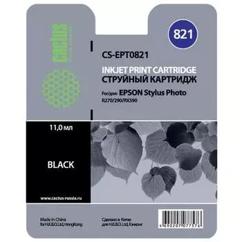 Картридж Cactus CS-EPT0821 черный