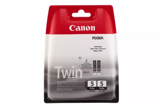 Картридж CANON PGI-5 BK черный, набор из 2 картриджей