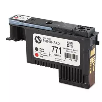 Печатающая головка HP 771 черная матовая и хромическая красная (2500 стр)