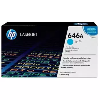 Картридж HP CF031A для HP CM4540, голубой