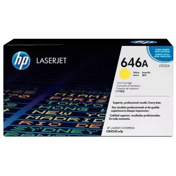 Картридж HP CF032A для HP CM4540, желтый