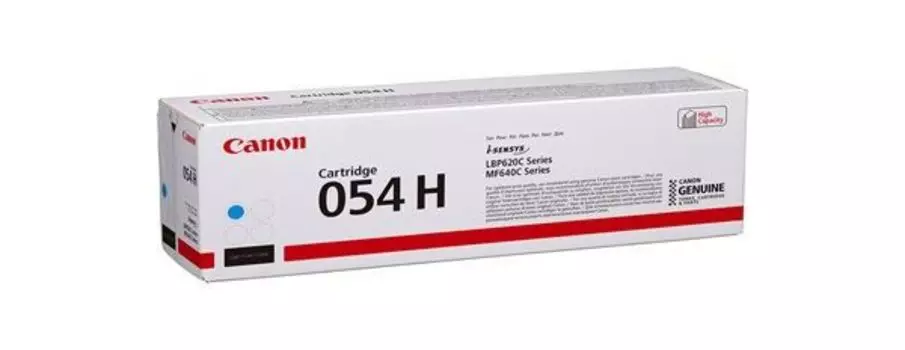 Картридж лазерный Canon 054 H C 3027C002 голубой (2300стр.) для Canon MF645Cx/MF643Cdw/MF641Cw/LBP623Cdw/621Cw