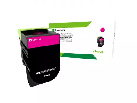 Картридж лазерный Lexmark 80C8XME малиновый