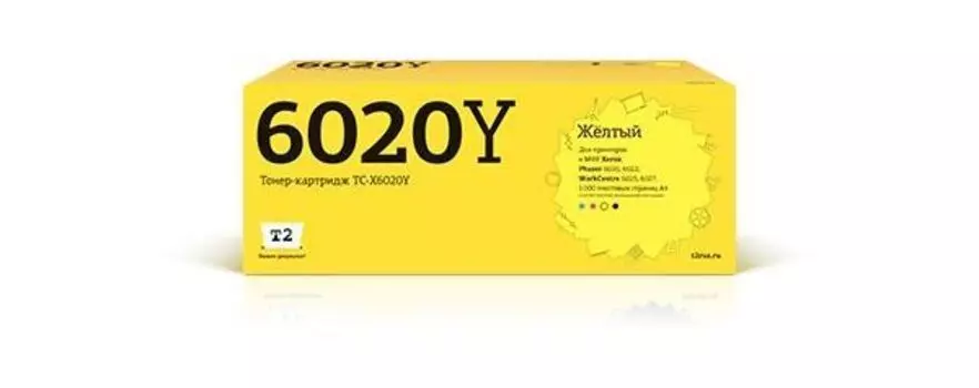 Картридж лазерный T2 TC-X6020Y Yellow