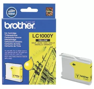 Картридж струйный Brother LC1000Y желтый для Brother DCP-130/330