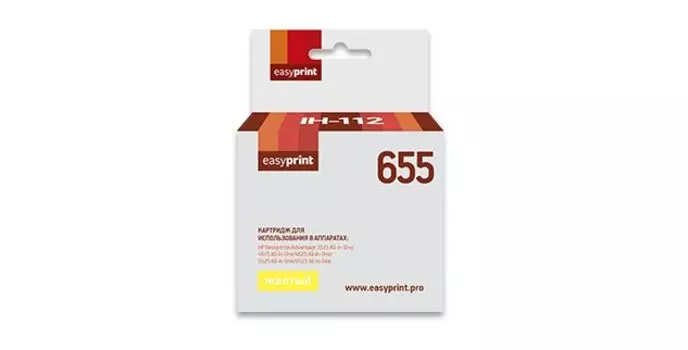 Картридж струйный EasyPrint IH-112 Yellow