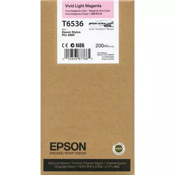 Картридж струйный Epson T6536 (C13T653600) Vivid Light Magenta