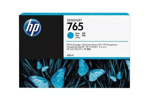 Картридж струйный HP 765 F9J52A голубой (400мл) для HP Designjet T7200