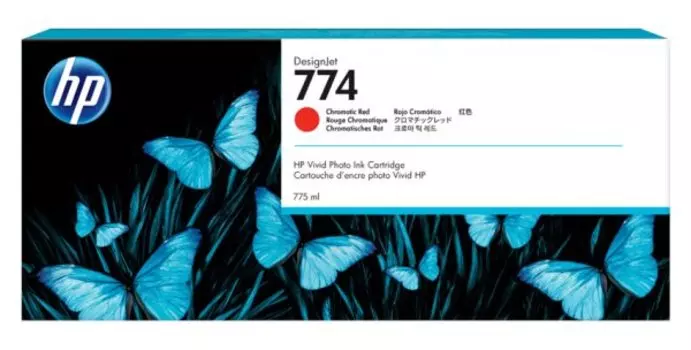 Картридж струйный HP 774 P2W02A красный