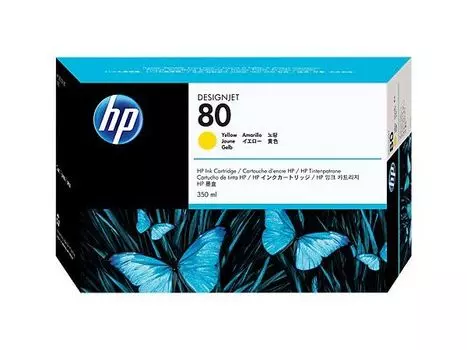 Картридж струйный HP 80 C4848A желтый