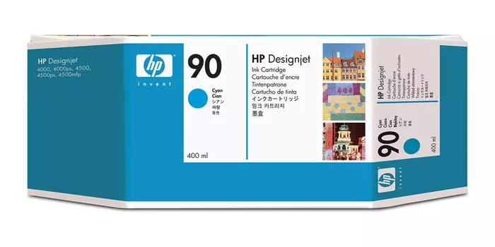 Картридж струйный HP 90 (C5061A) голубой